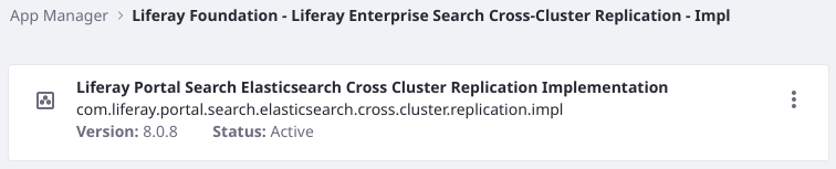 The LES apps, like Cross-Cluster Replication, are installed with Liferay DXP 7.4.
